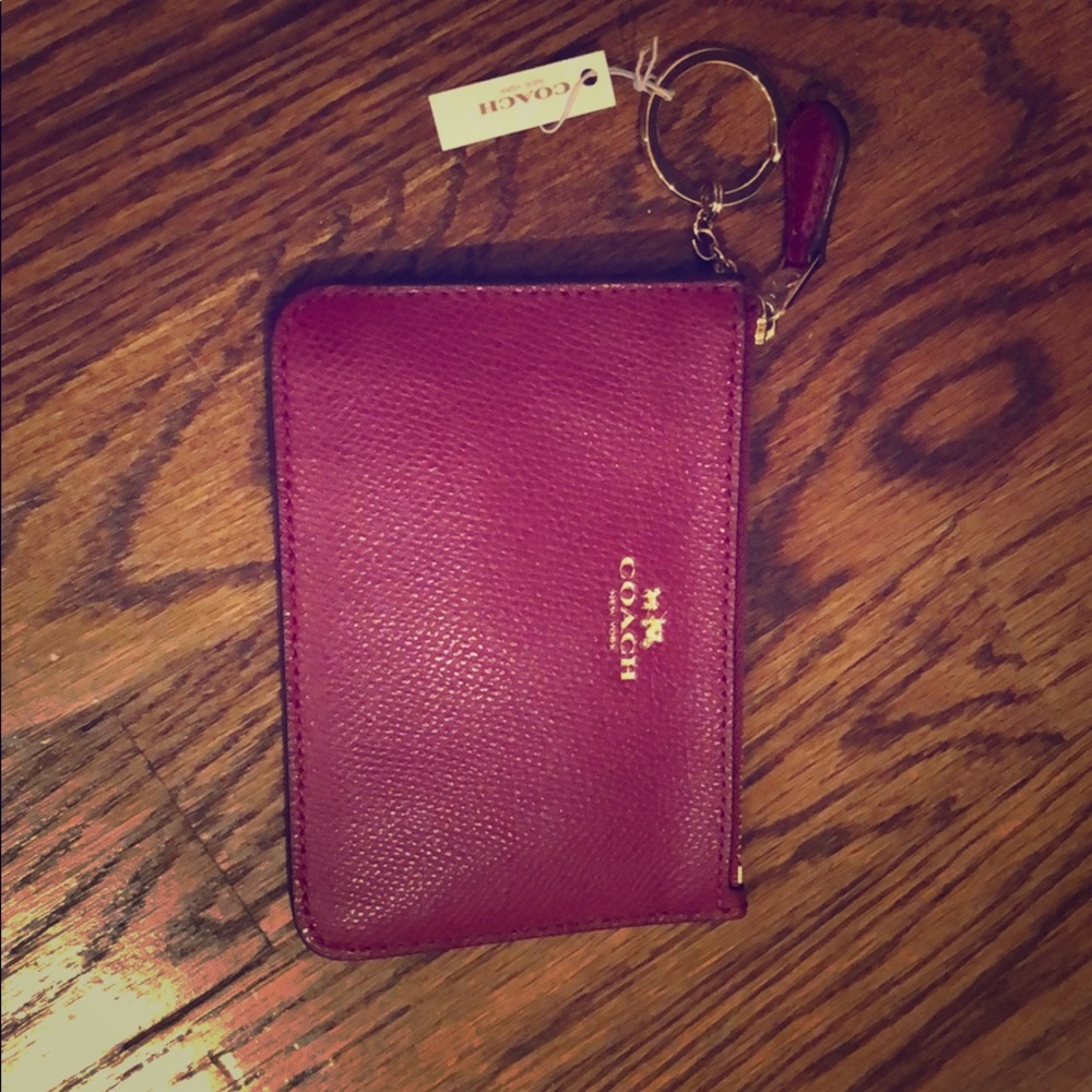 Coach key ring and pouch